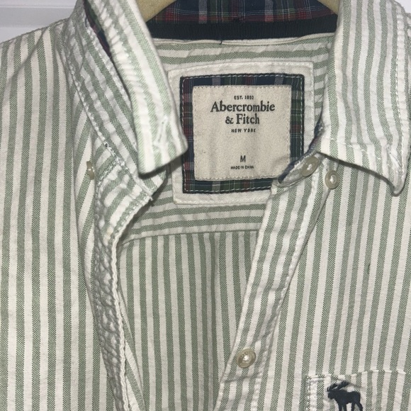 Vintage- Abercrombie and Fitch-seersucker button up - Picture 5 of 6